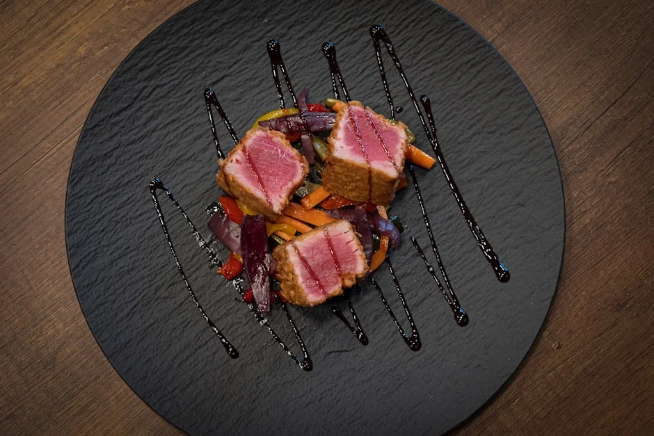Glazed carrots in the air fryer - stock photo